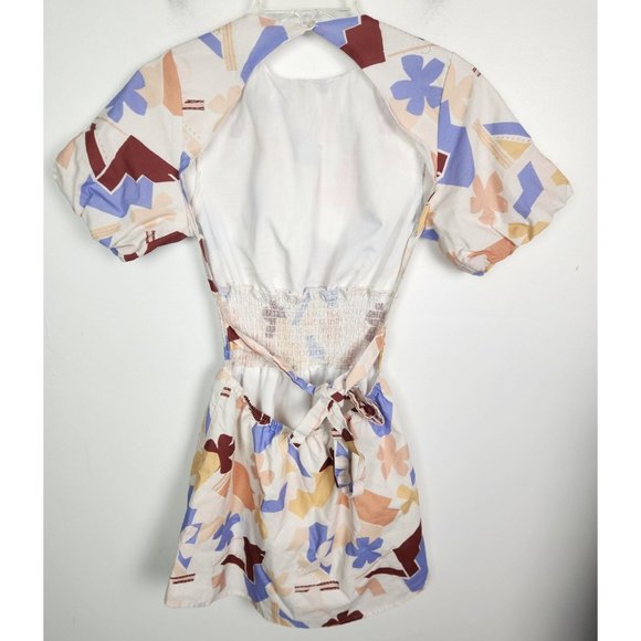 PEPPERMAYO Women's Sz. 4/1 Lani Linen Mini Dress – Abstract Resort - Picture 7 of 9